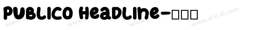 Publico Headline字体转换